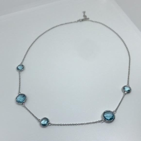 925 silver topaz stone‎ necklace - Picture 5 of 12